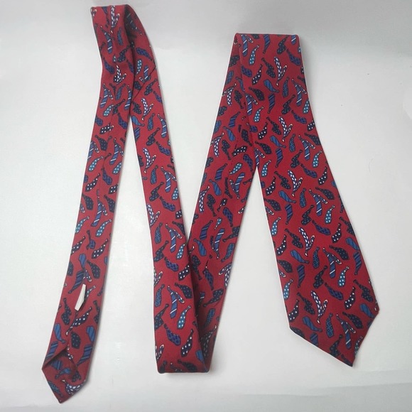 Royal Knight Fun Vtg Tie for Tie Fans Red Blue - Picture 4 of 8
